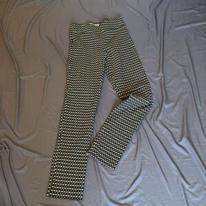 Blue and white Margaret M slimming pants size small.